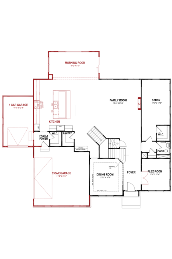 First Floor floorplan image for Lot 27 Sorrento 2.0 - Move-In Now