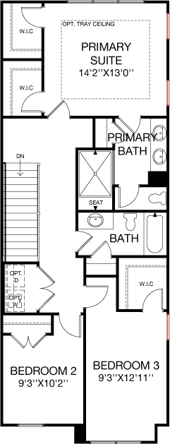 Second Floor floorplan image for 14C Gramercy
