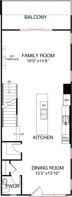 First Floor floorplan image for 50B Gramercy