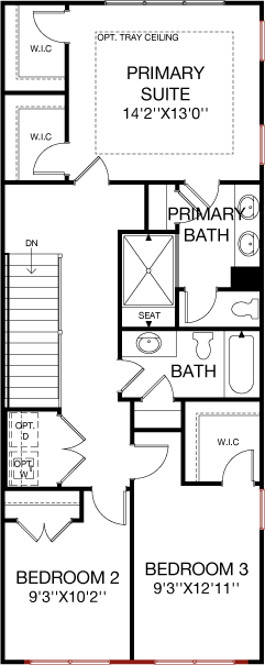 Second Floor floorplan image for 50B Gramercy