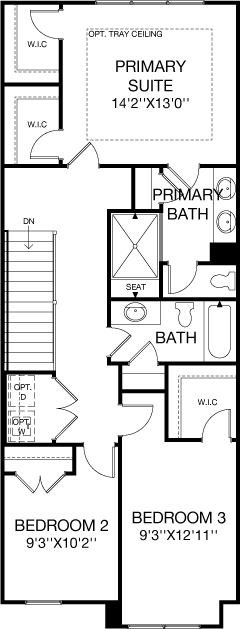 Second Floor floorplan image for 51B Gramercy