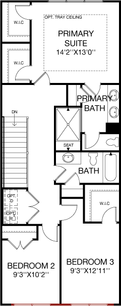 Second Floor floorplan image for 52B Gramercy