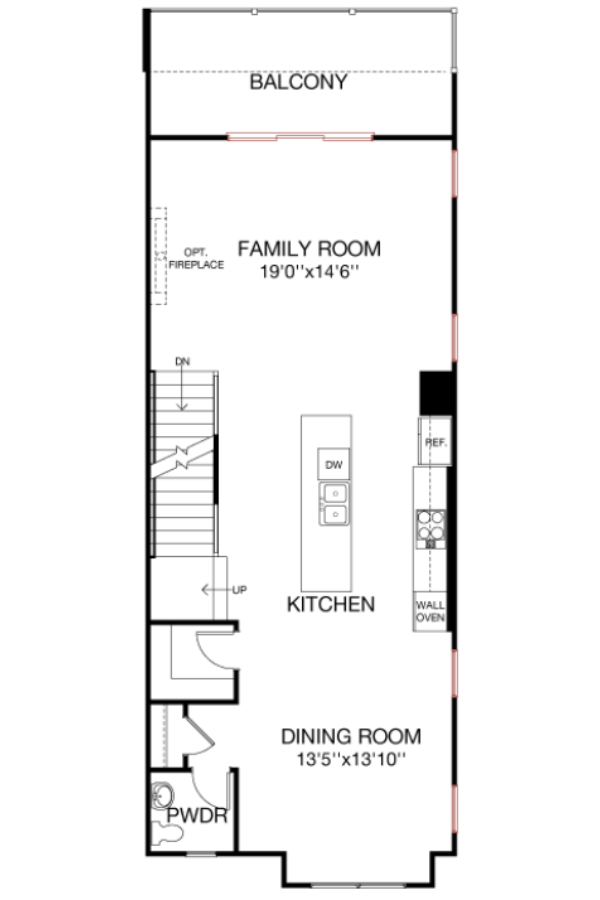 First Floor floorplan image for 55B Gramercy