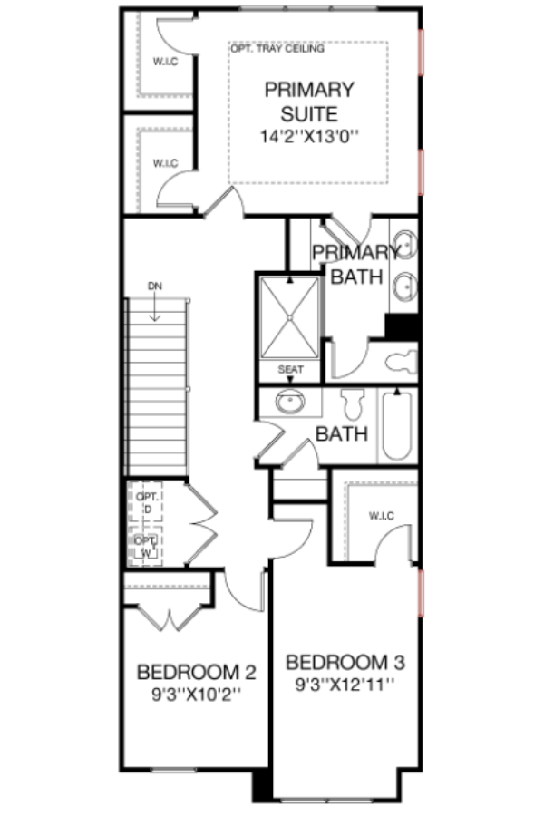 Second Floor floorplan image for 55B Gramercy