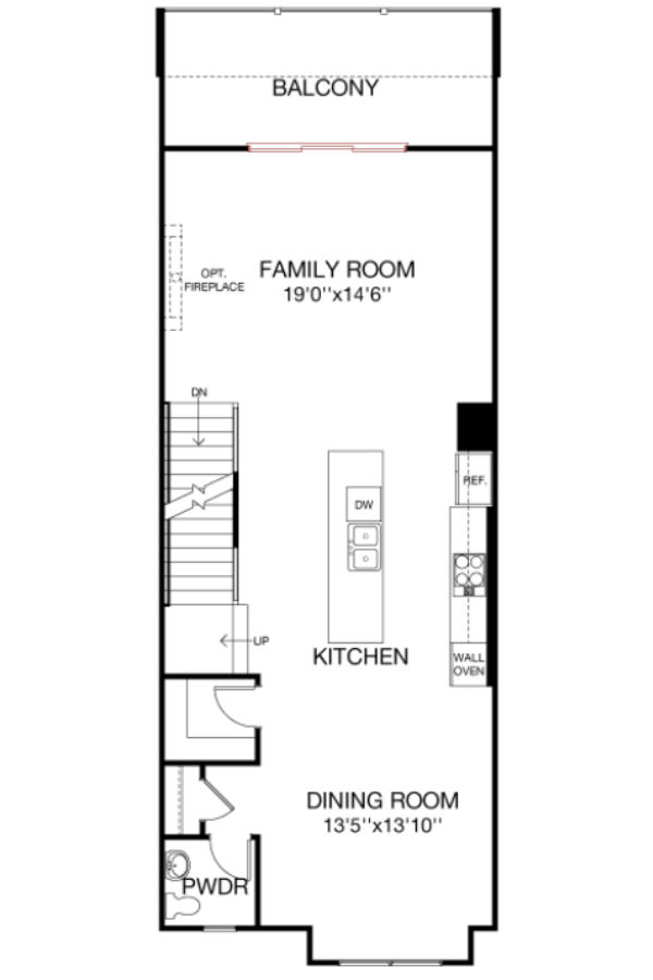 Second Floor floorplan image for 57B Gramercy