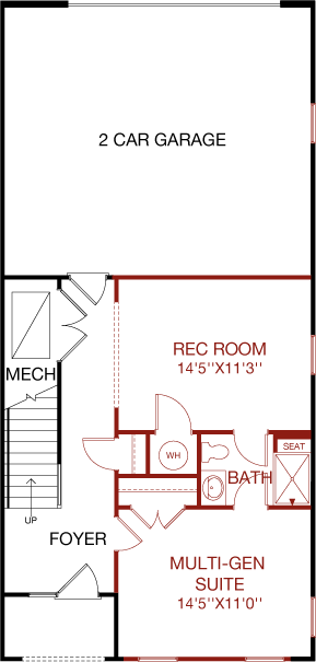 Lower Level floorplan image for 3C Chelsea