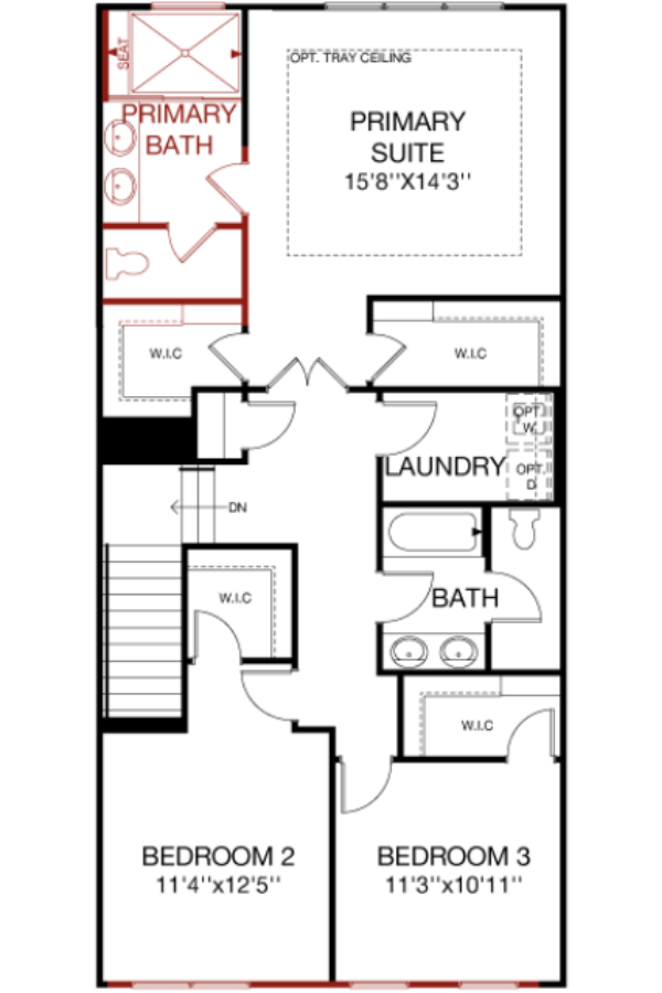 Second Floor floorplan image for 12D Chelsea