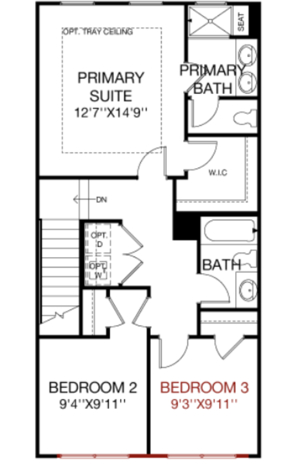 Second Floor floorplan image for 18F Greenwich