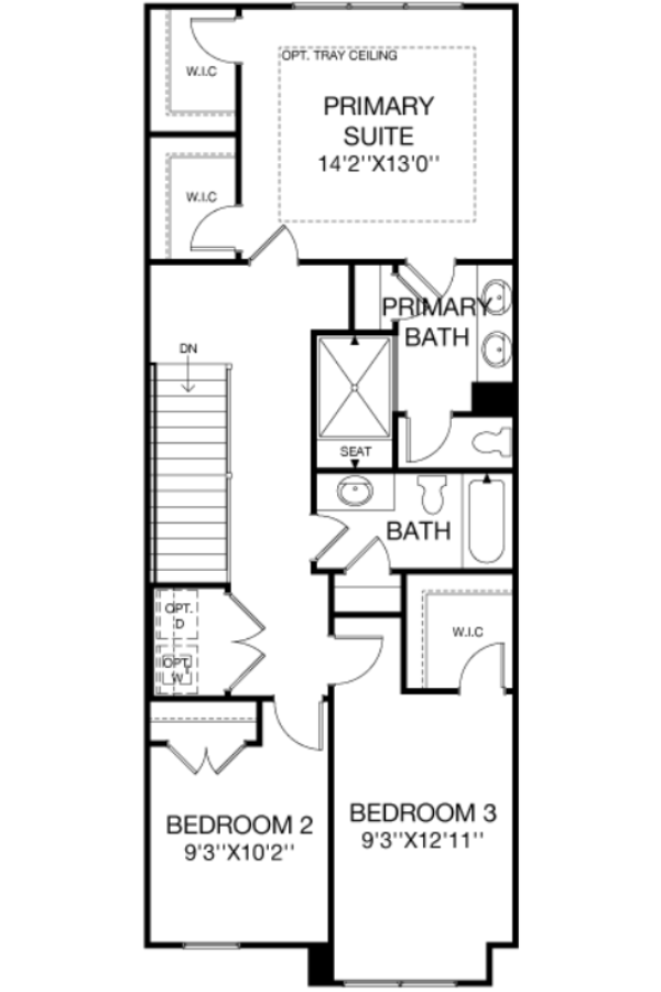 Second Floor floorplan image for 21D Gramercy