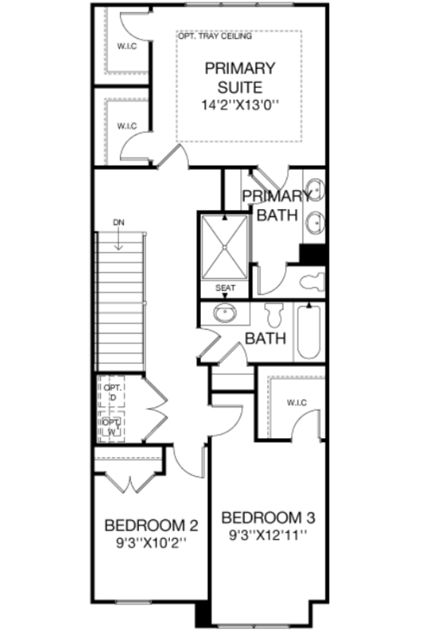 Second Floor floorplan image for 22D Gramercy