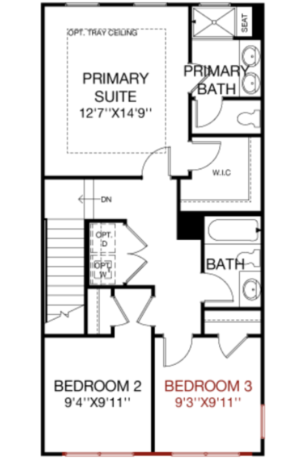 Second Floor floorplan image for 23F Greenwich