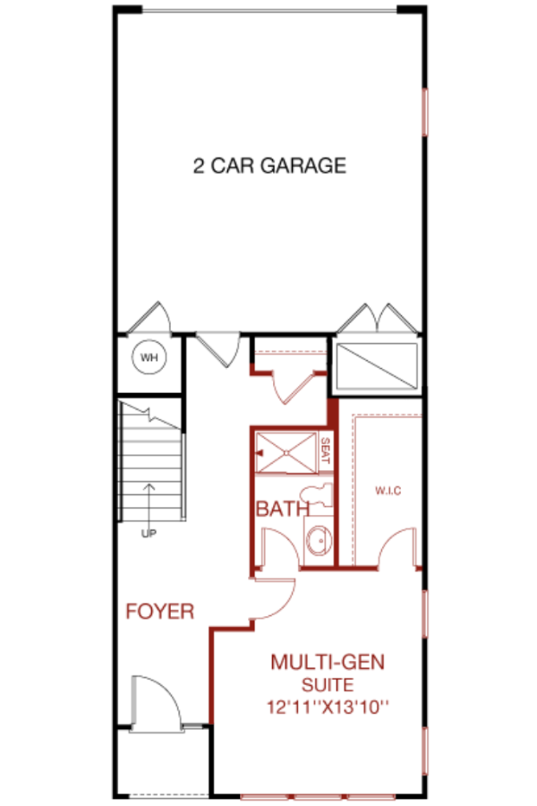 Lower Level floorplan image for 24D Gramercy