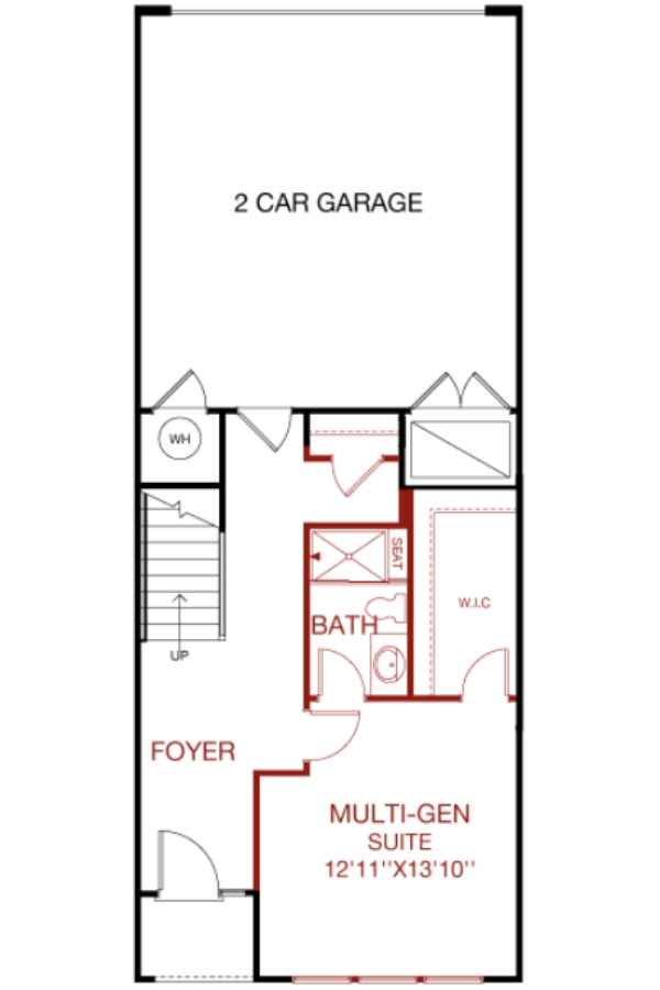 Lower Level floorplan image for 26D Gramercy