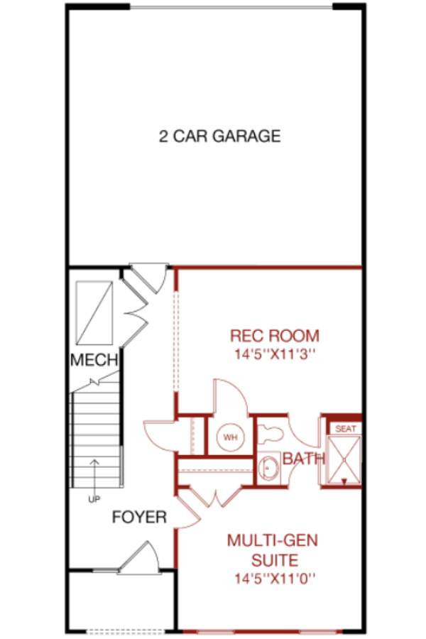 Lower Level floorplan image for 32B Chelsea