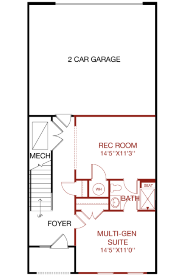 Lower Level floorplan image for 35B Chelsea