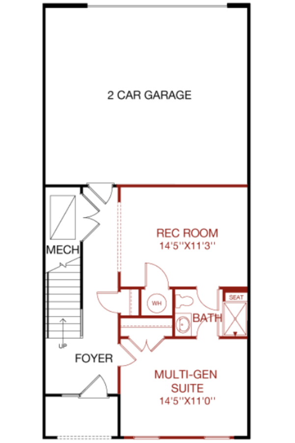 Lower Level floorplan image for 36B Chelsea
