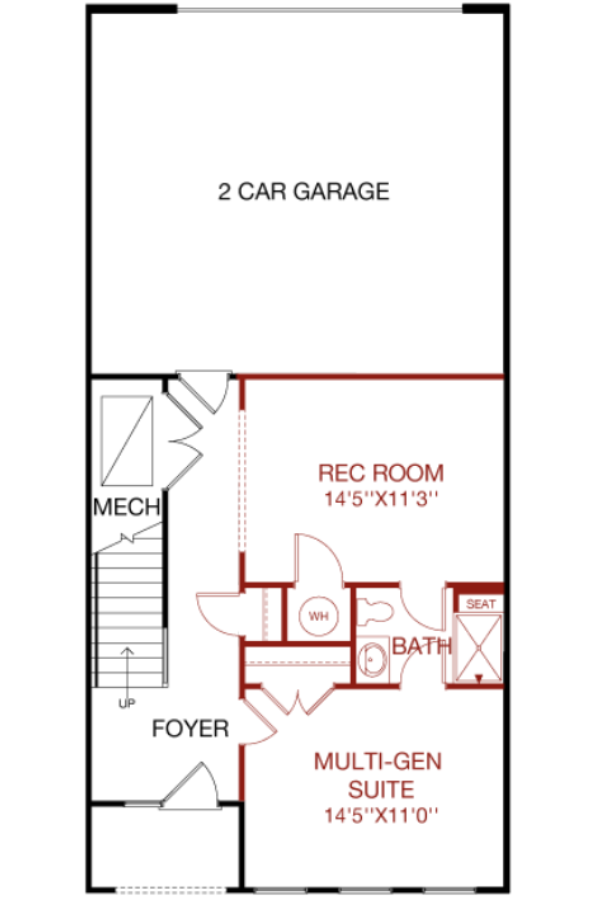 Lower Level floorplan image for 37B Chelsea