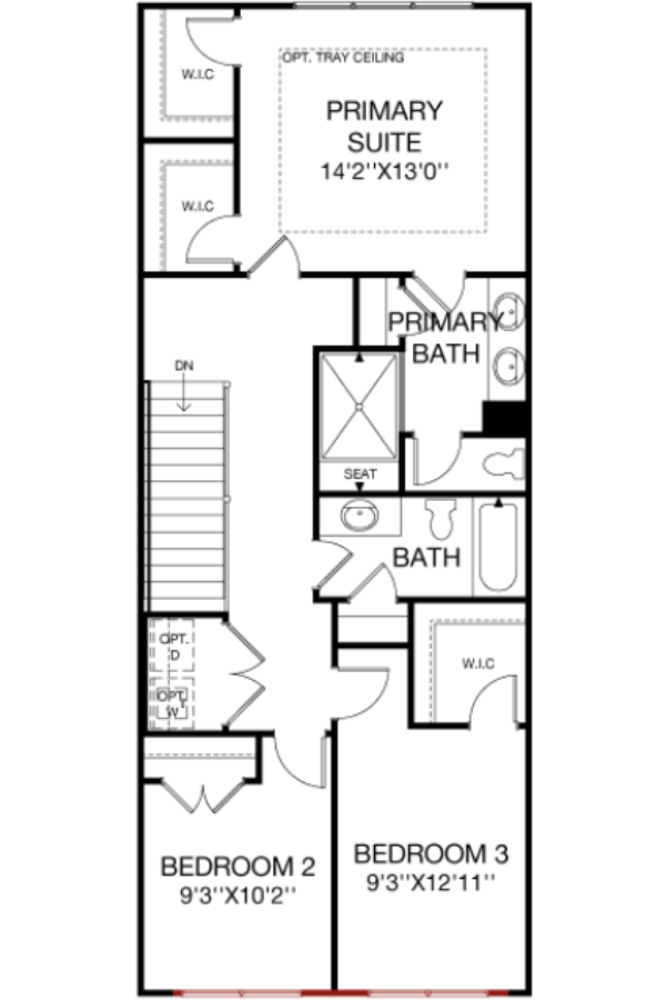 Second Floor floorplan image for 37D Gramercy