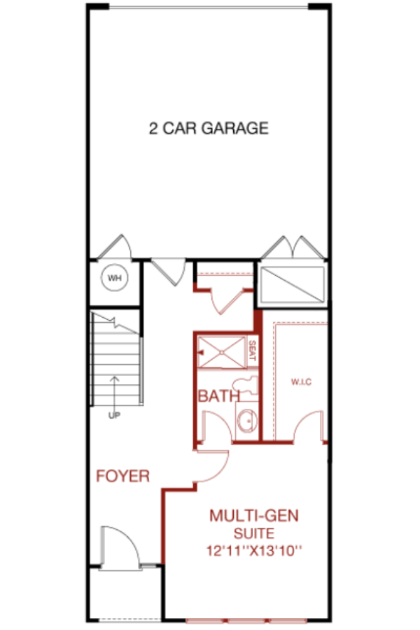 Lower Level floorplan image for 37D Gramercy