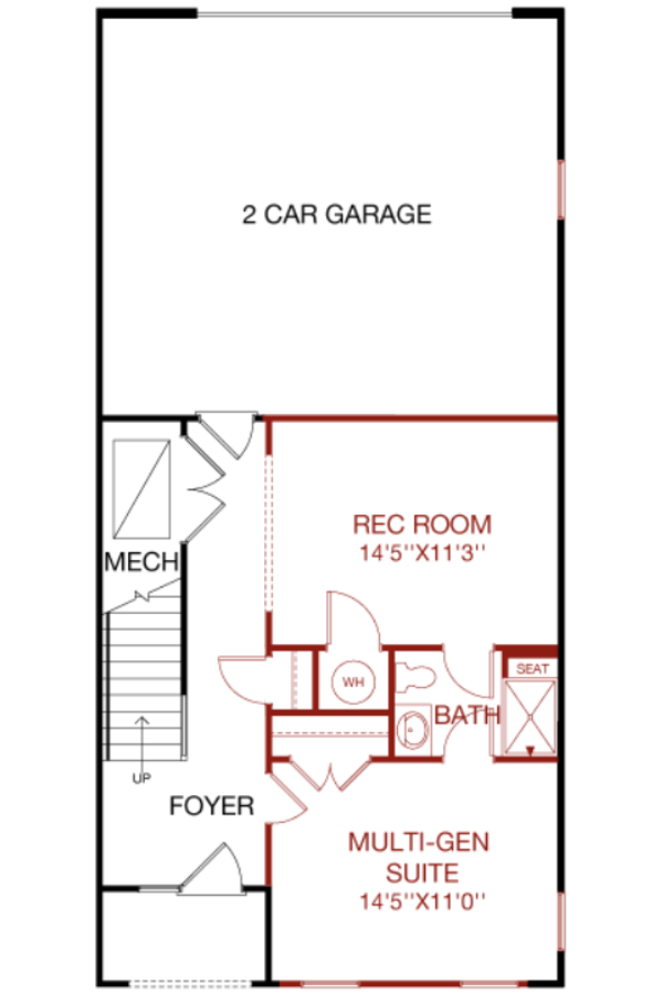 Lower Level floorplan image for 38B Chelsea