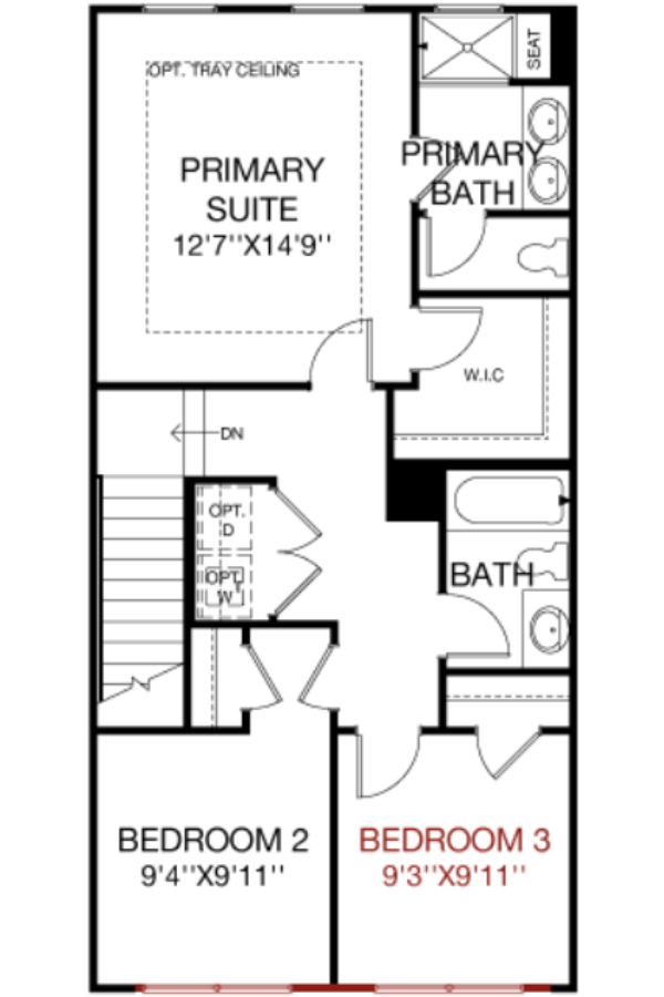 Second Floor floorplan image for 41D Greenwich