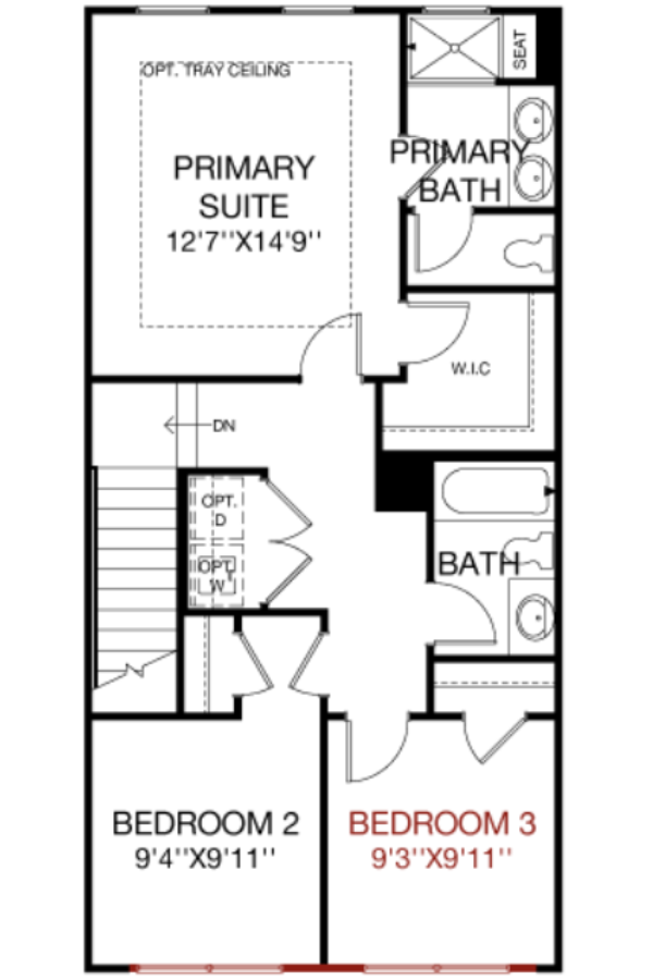 Second Floor floorplan image for 43D Greenwich