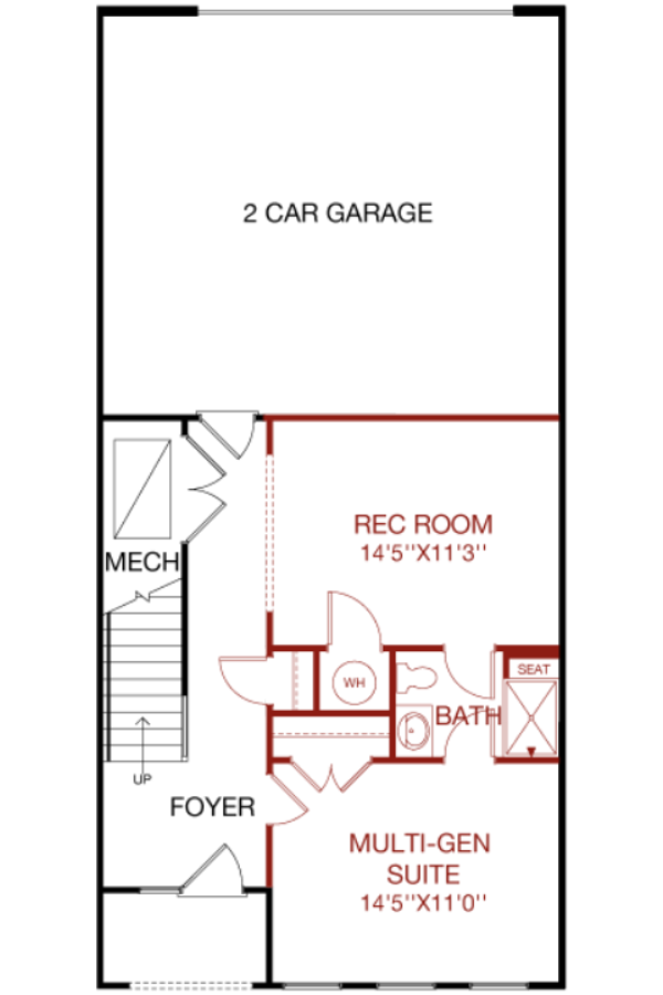 Lower Level floorplan image for 48E Chelsea