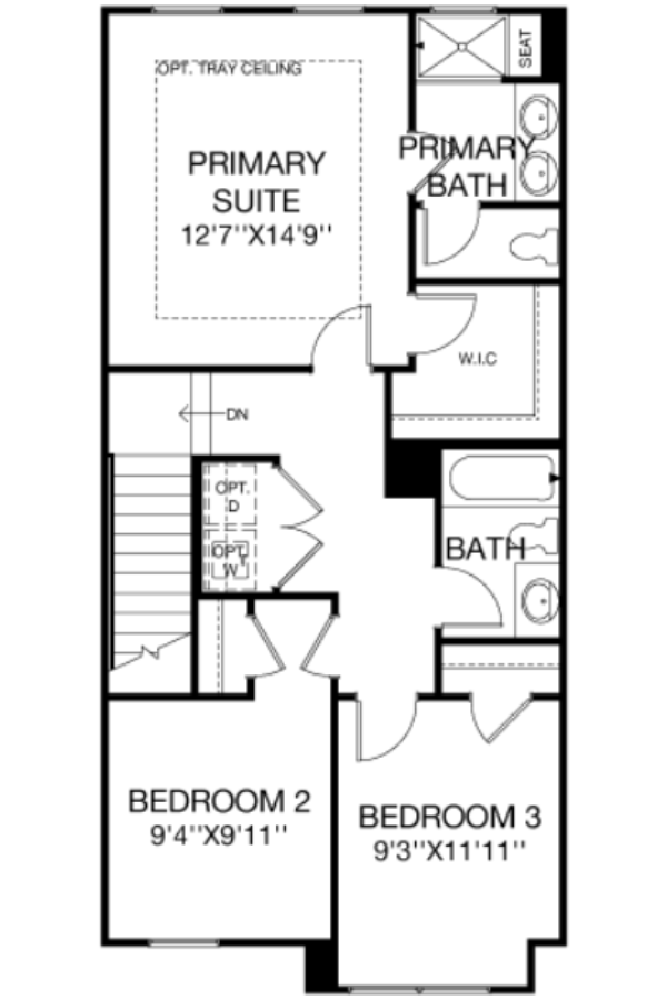 Second Floor floorplan image for 61E Greenwich