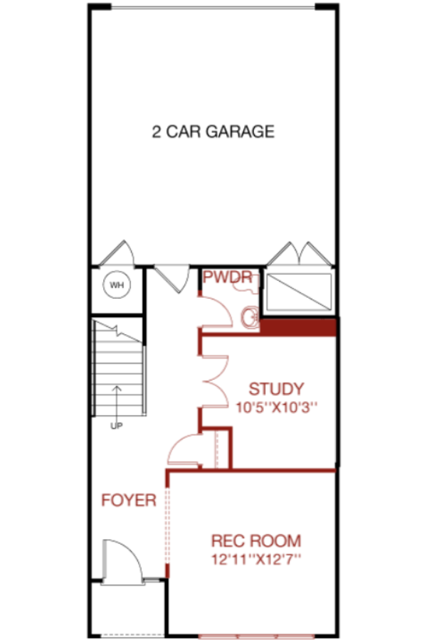 Lower Level floorplan image for 7F Gramercy