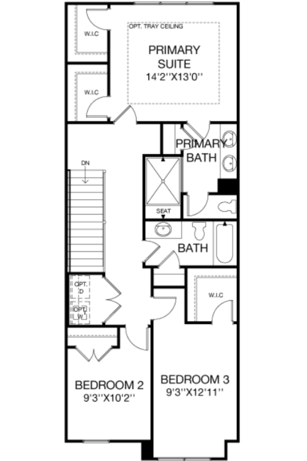 Second Floor floorplan image for 8E Gramercy