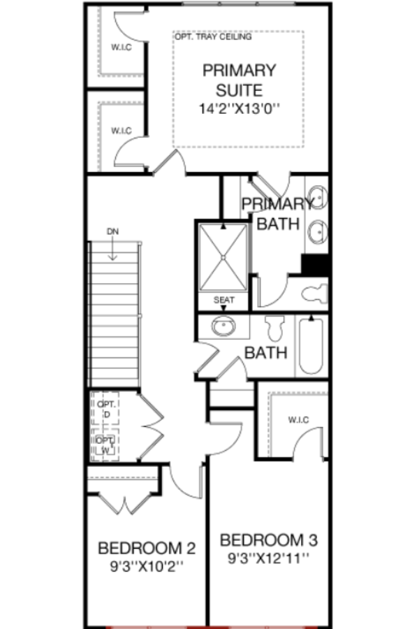 Second Floor floorplan image for 9E Gramercy