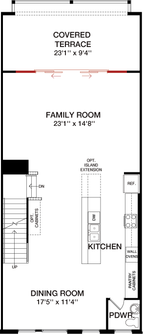 First Floor floorplan image for 18B The Vista at South Lake