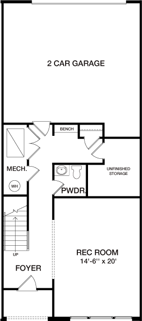 Lower Level floorplan image for 18B The Vista at South Lake