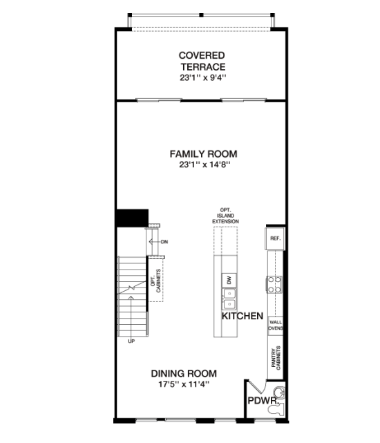 First Floor floorplan image for 22B The Vista at South Lake