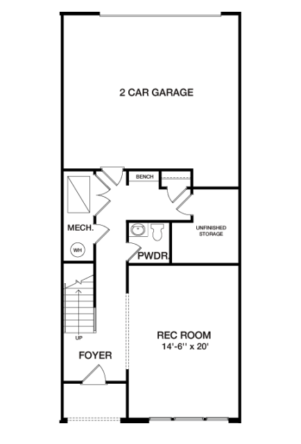 Lower Level floorplan image for 22B The Vista at South Lake