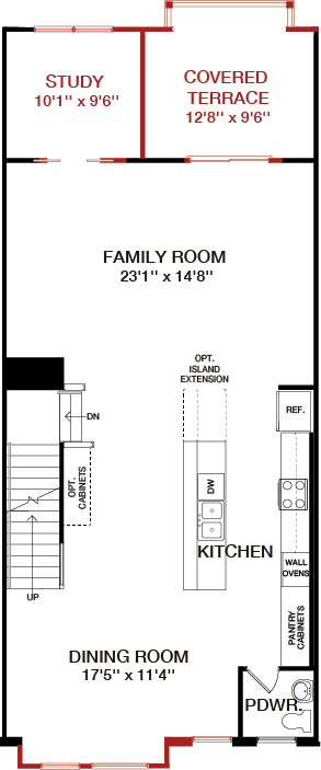 First Floor floorplan image for 27C The Vista at South Lake