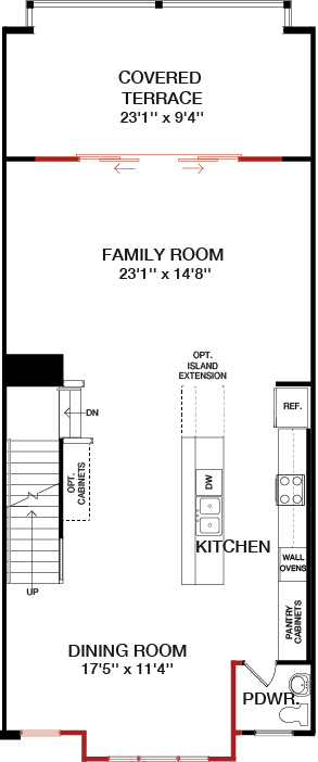 First Floor floorplan image for 37B The Vista at South Lake