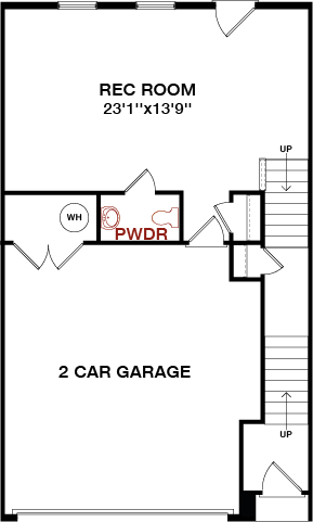 Lower Level floorplan image for 67C Waverly Essential Series (E-Series)