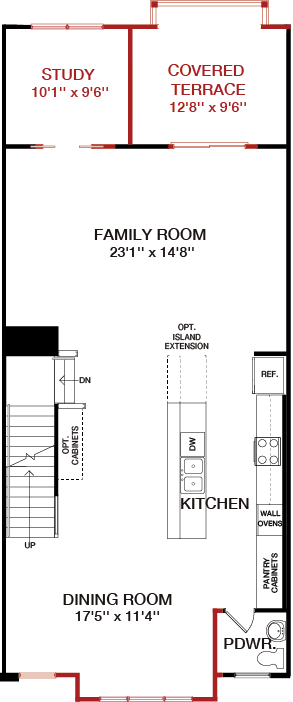 First Floor floorplan image for 8B The Vista at South Lake