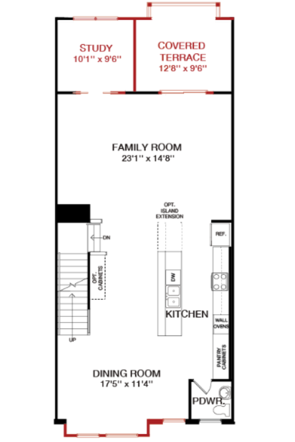 First Floor floorplan image for 4J The Vista at South Lake