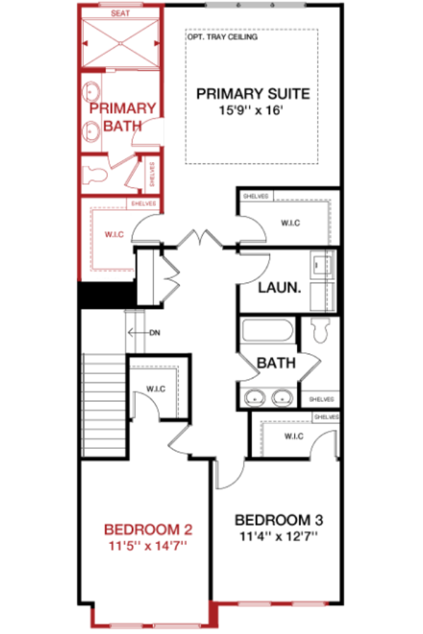 Second Floor floorplan image for 9J Vista