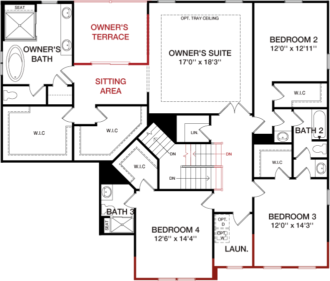 Second Floor floorplan image for 158A Sorrento 2.0
