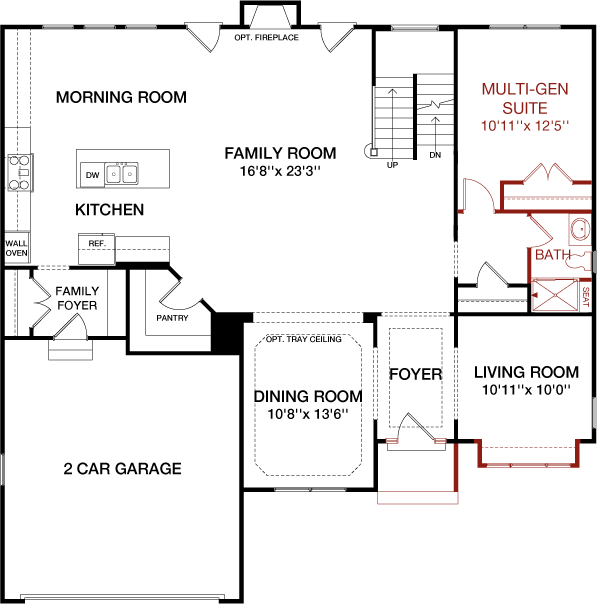 First Floor floorplan image for 1A Modena 2.0