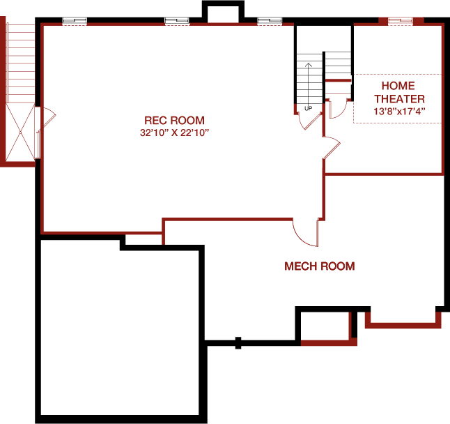 Lower Level floorplan image for 1A Modena 2.0